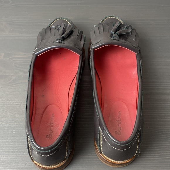 Boden Kiltie Slip On Leather Tassel Loafers Size 8 EU 39 - Picture 3 of 8